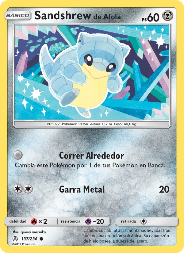 Sandshrew de Alola (Eclipse Cósmico #137/236)