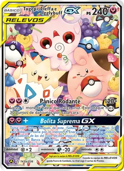 Togepi, Cleffa e Igglybuff GX (Eclipse Cósmico #143/236)