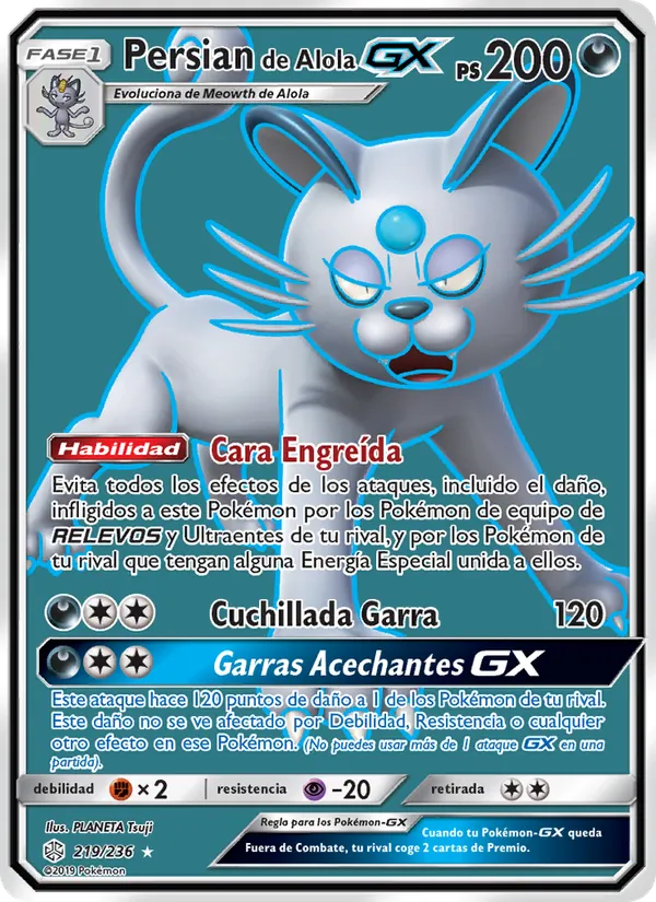 Persian de Alola GX (Eclipse Cósmico #219/236)