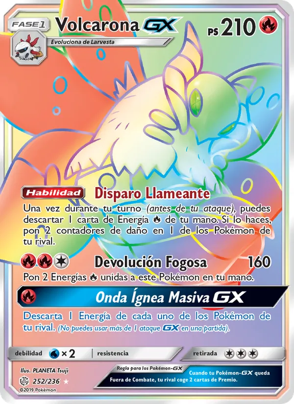 Volcarona GX (Eclipse Cósmico #252/236)