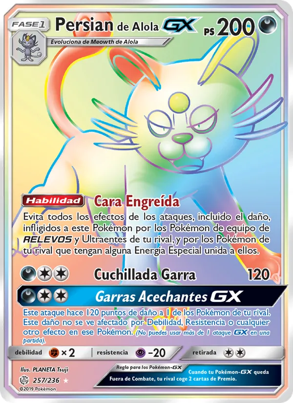 Persian de Alola GX (Eclipse Cósmico #257/236)