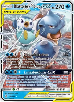 Blastoise y Piplup GX (Eclipse Cósmico #38/236)