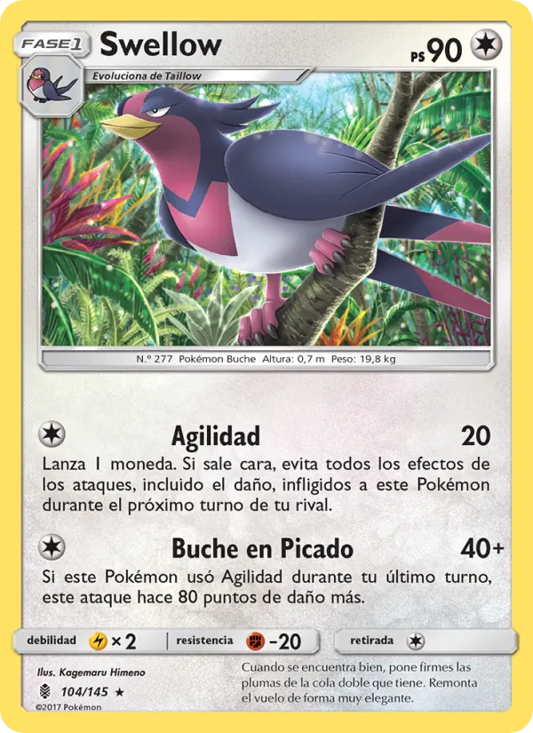 Swellow (Guardians Rising #104/145)