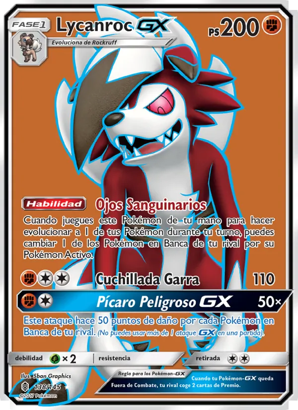 Lycanroc GX (Albor de Guadianes #138/145)
