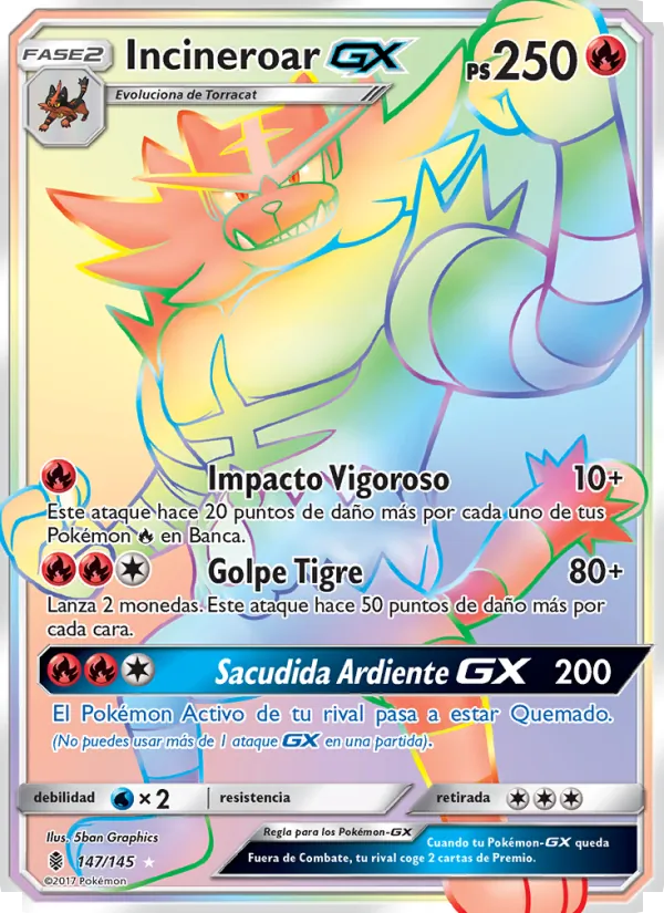 Incineroar GX (Guardians Rising #147/145)