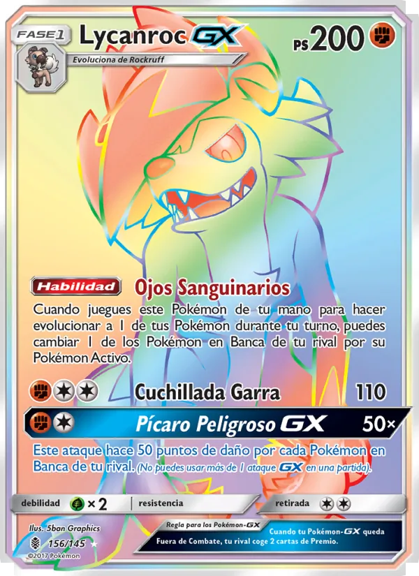 Lycanroc GX (Guardians Rising #156/145)