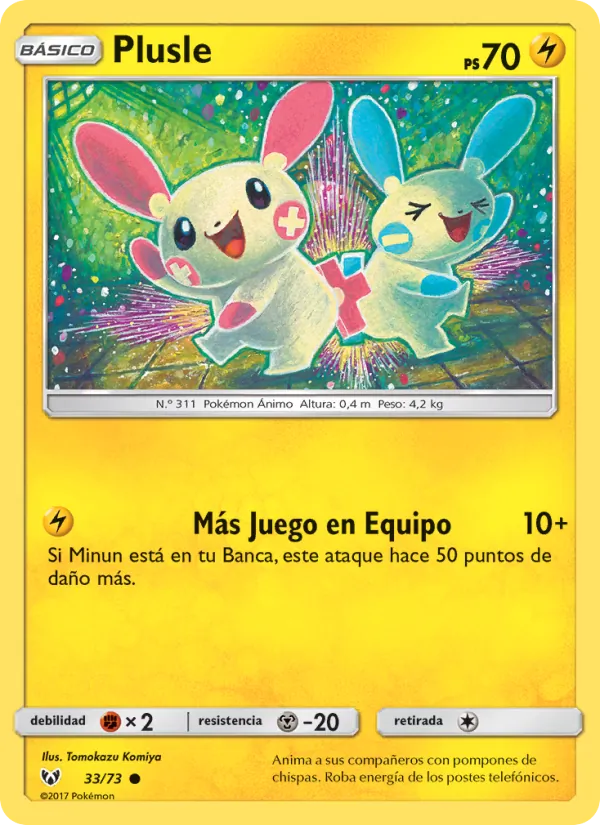 Plusle (Leyendas Luminosas #33/73)