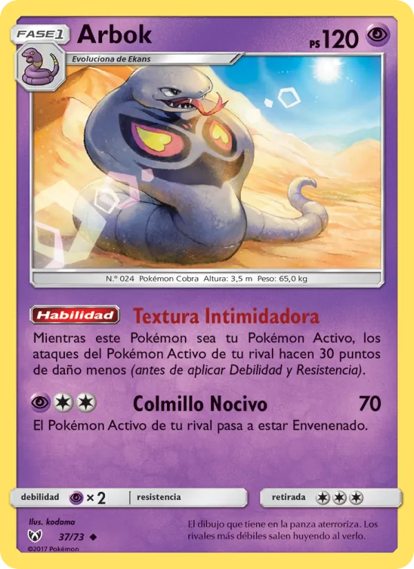 Arbok (Leyendas Luminosas #37/73)