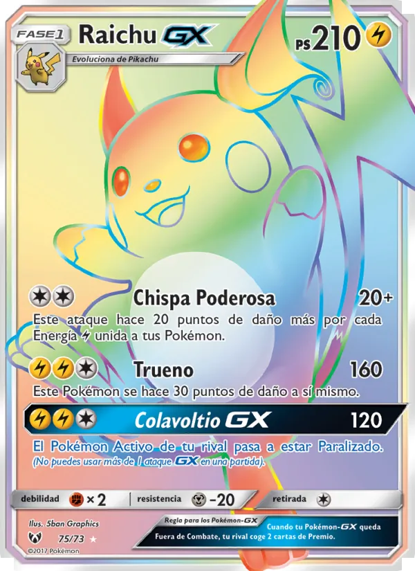 Raichu GX (Leyendas Luminosas #75/73)