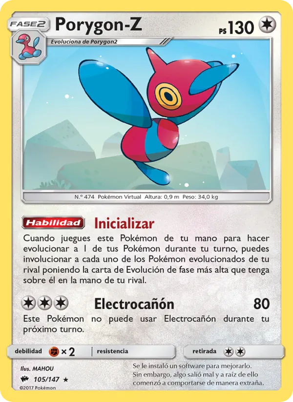 Porygon-Z (Sombras Ardientes #105/147)
