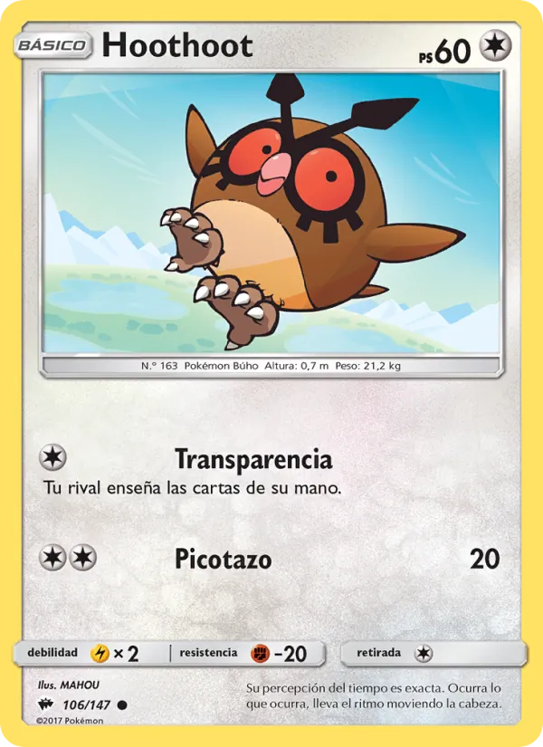 Hoothoot (Sombras Ardientes #106/147)