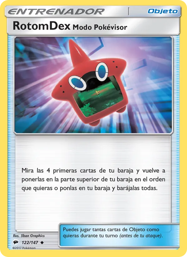 RotomDex Modo Pokévisor (Burning Shadows #122/147)