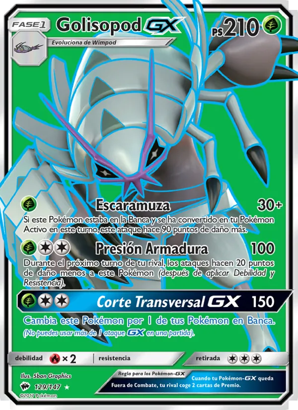 Golisopod GX (Burning Shadows #129/147)
