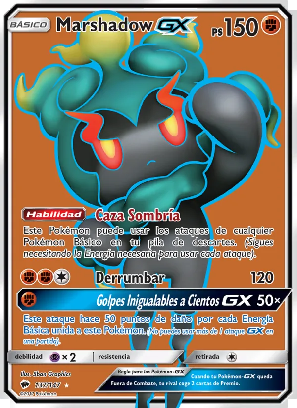 Marshadow GX (Sombras Ardientes #137/147)