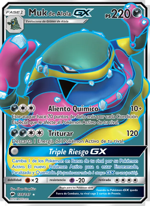 Muk de Alola GX (Sombras Ardientes #138/147)