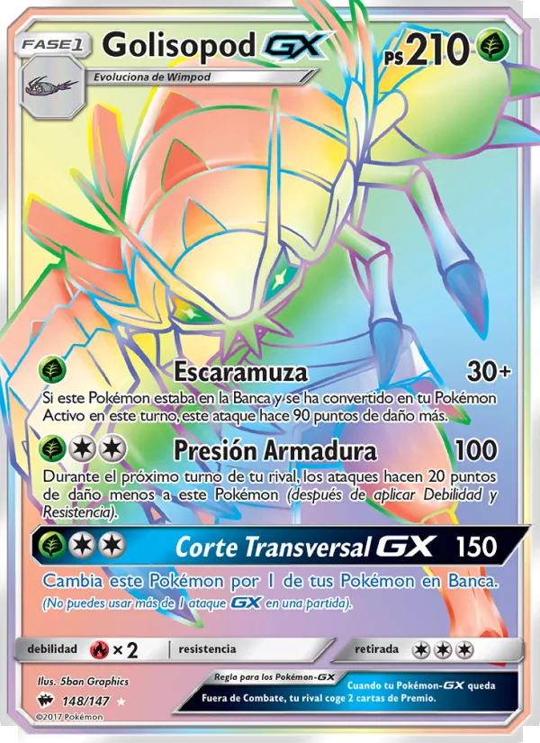 Golisopod GX (Sombras Ardientes #148/147)