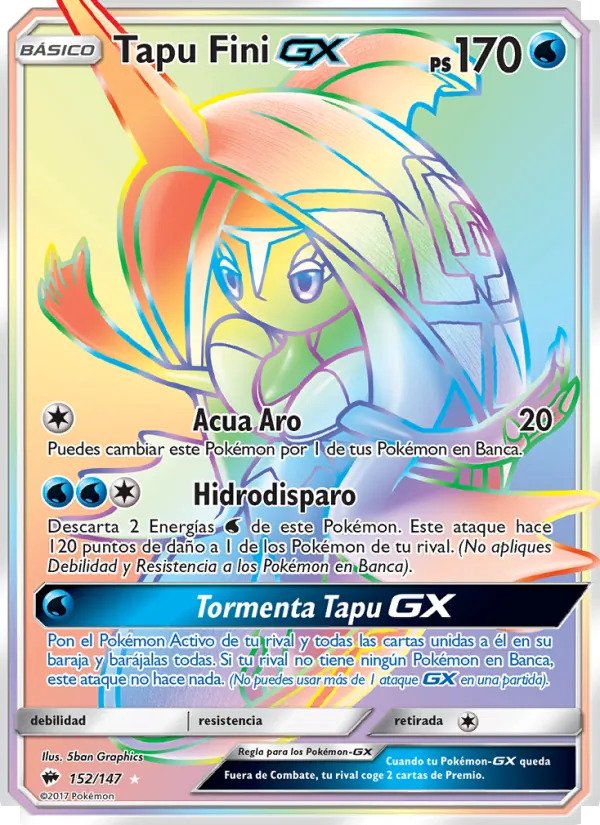 Tapu Fini GX (Burning Shadows #152/147)