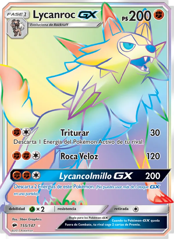 Lycanroc GX (Burning Shadows #155/147)
