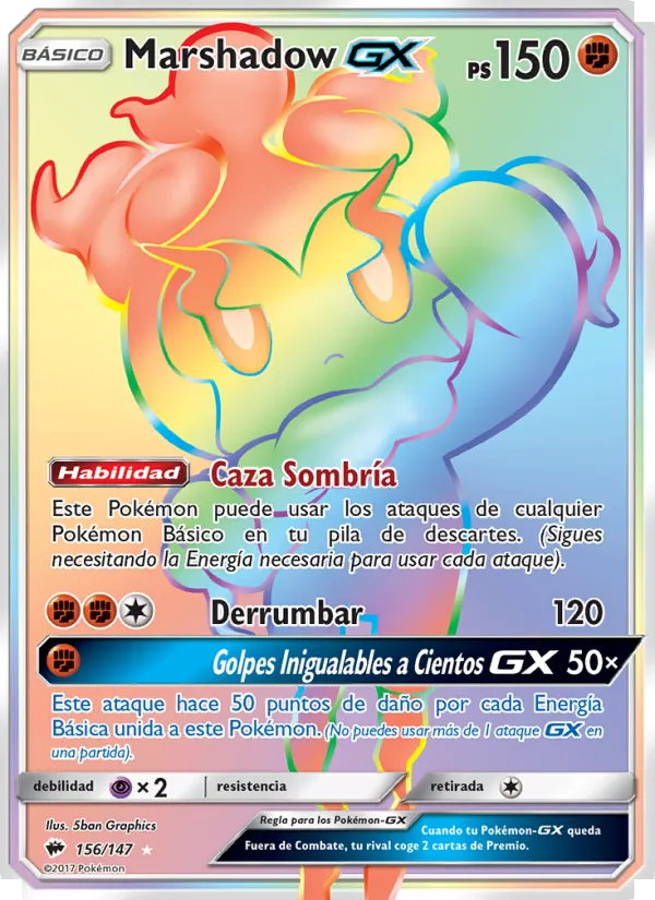 Marshadow GX (Sombras Ardientes #156/147)