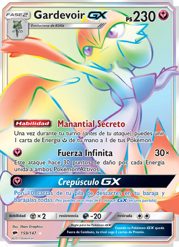 Gardevoir GX (Sombras Ardientes #159/147)
