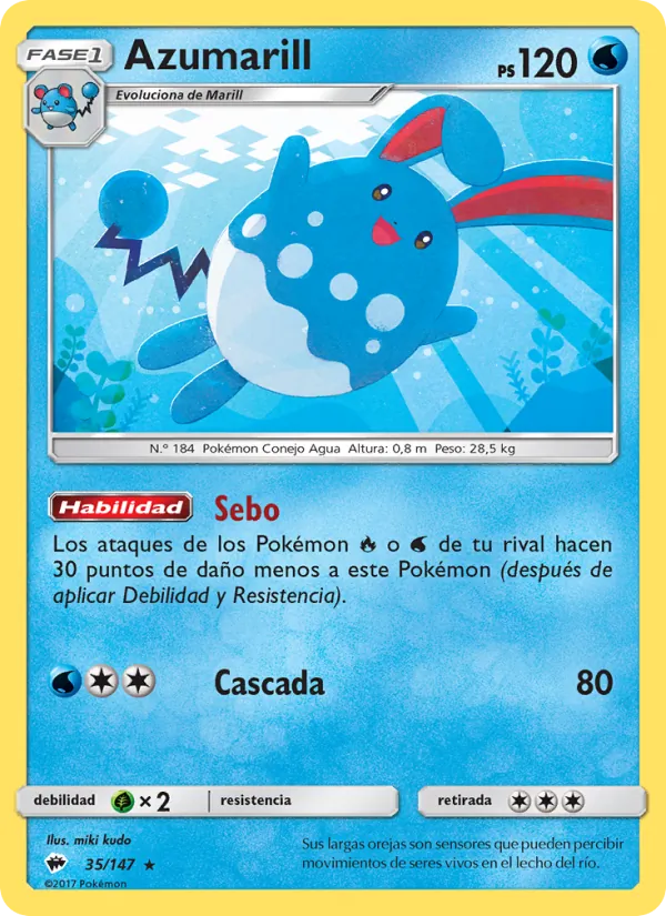 Azumarill (Burning Shadows #35/147)