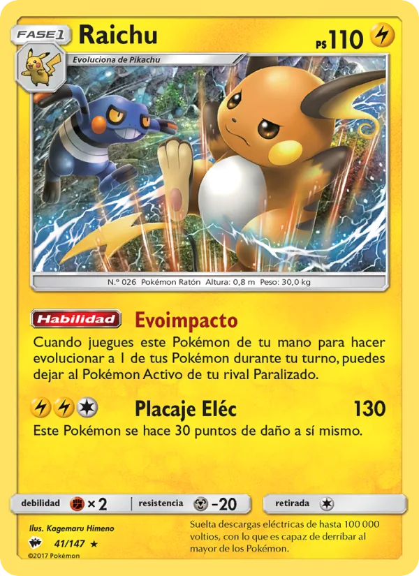 Raichu (Burning Shadows #41/147)