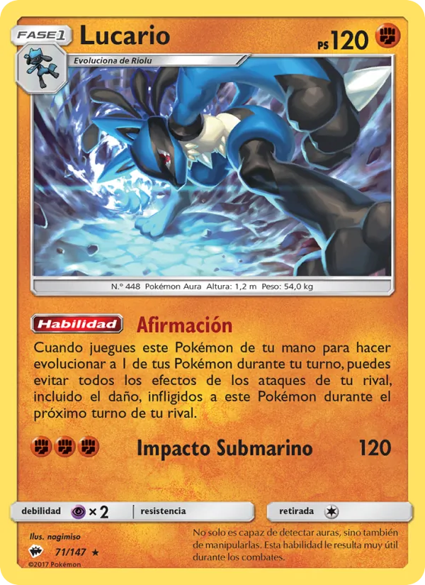 Lucario (Burning Shadows #71/147)