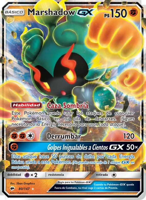 Marshadow GX (Sombras Ardientes #80/147)