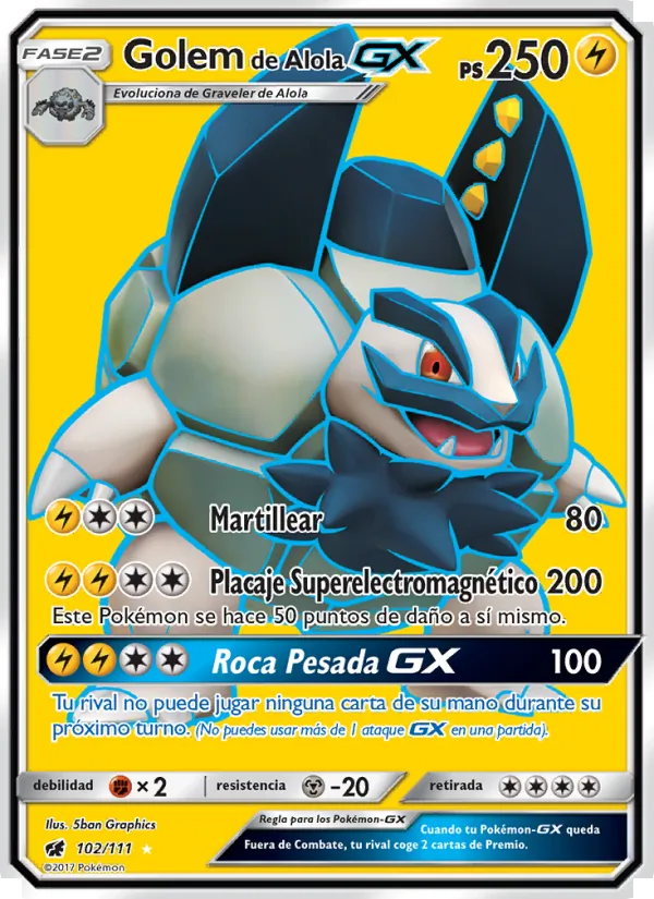 Golem de Alola GX (Invasión Carmesí #102/111)