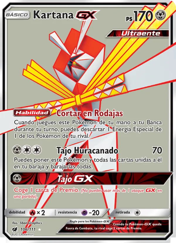 Kartana GX (Invasión Carmesí #106/111)