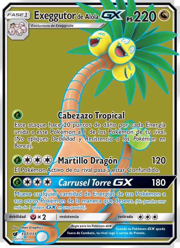 Exeggutor de Alola GX (Invasión Carmesí #107/111)