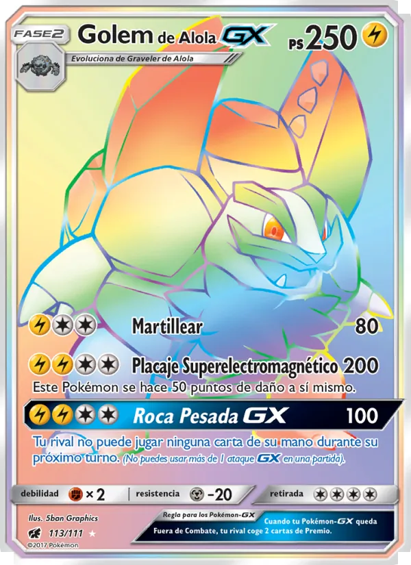 Golem de Alola GX (Invasión Carmesí #113/111)