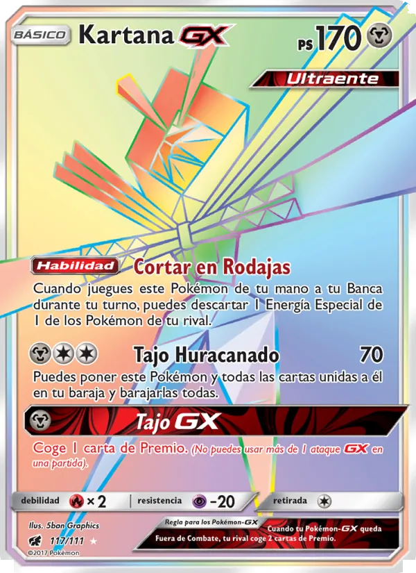 Kartana GX (Invasión Carmesí #117/111)