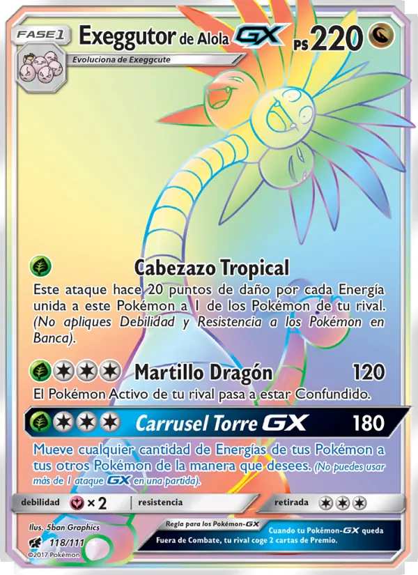 Exeggutor de Alola GX (Crimson Invasion #118/111)