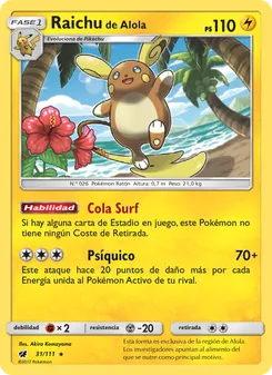 Raichu de Alola (Invasión Carmesí #31/111)