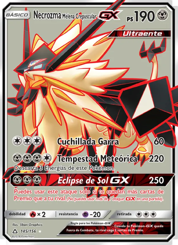 Necrozma Melena Crepuscular GX (Ultraprisma #145/156)