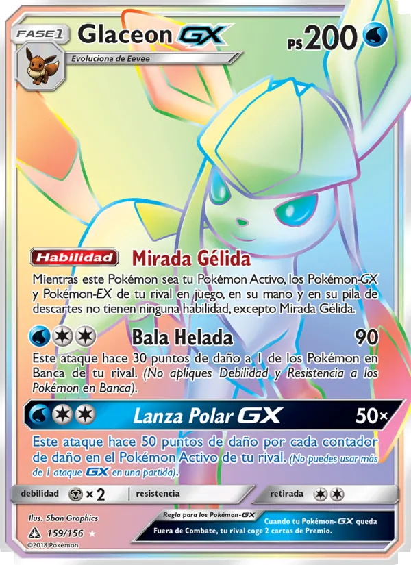 Glaceon GX (Ultra Prism #159/156)