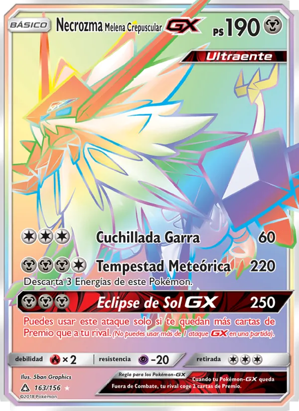Necrozma Melena Crepuscular GX (Ultraprisma #163/156)