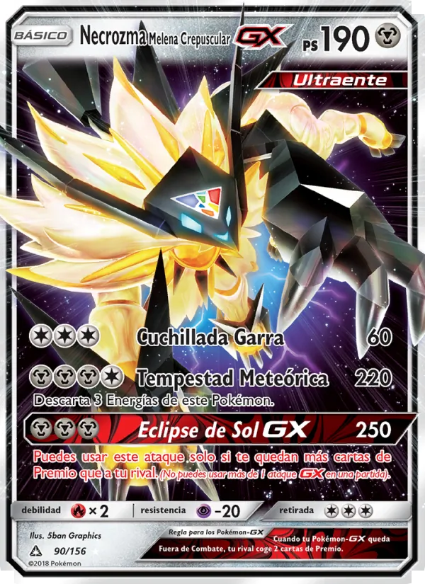 Necrozma Melena Crepuscular GX (Ultra Prism #90/156)