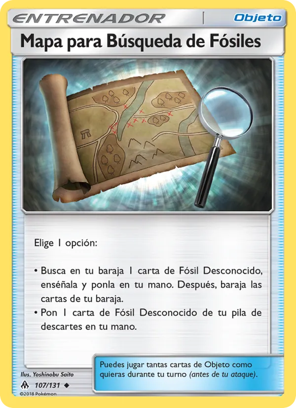 Mapa para Búsqueda de Fósiles (Luz Prohibida #107/131)