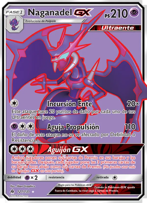 Naganadel GX (Luz Prohibida #121/131)