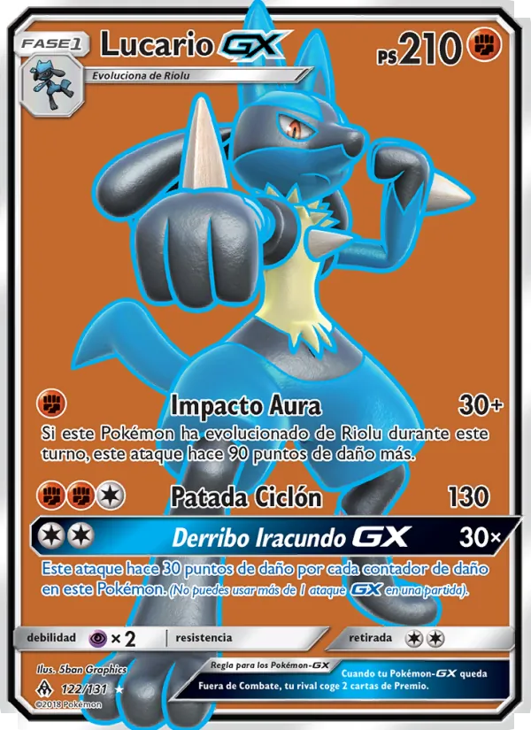 Lucario GX (Luz Prohibida #122/131)