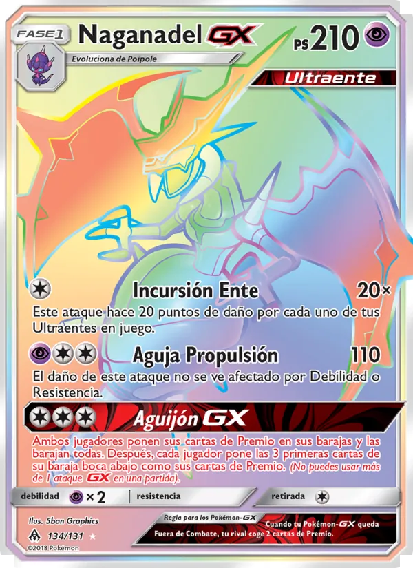 Naganadel GX (Luz Prohibida #134/131)