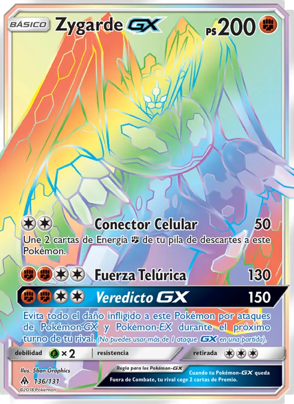 Zygarde GX (Luz Prohibida #136/131)