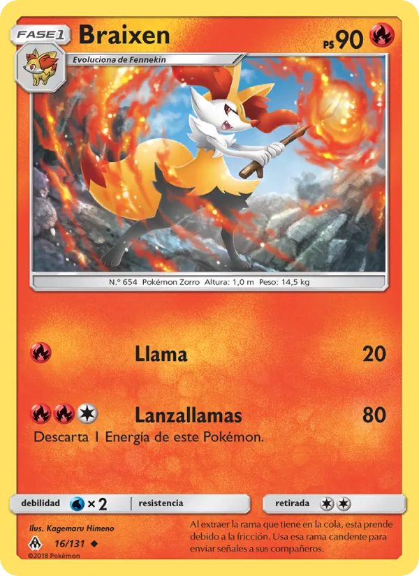 Braixen (Forbidden Light #16/131)