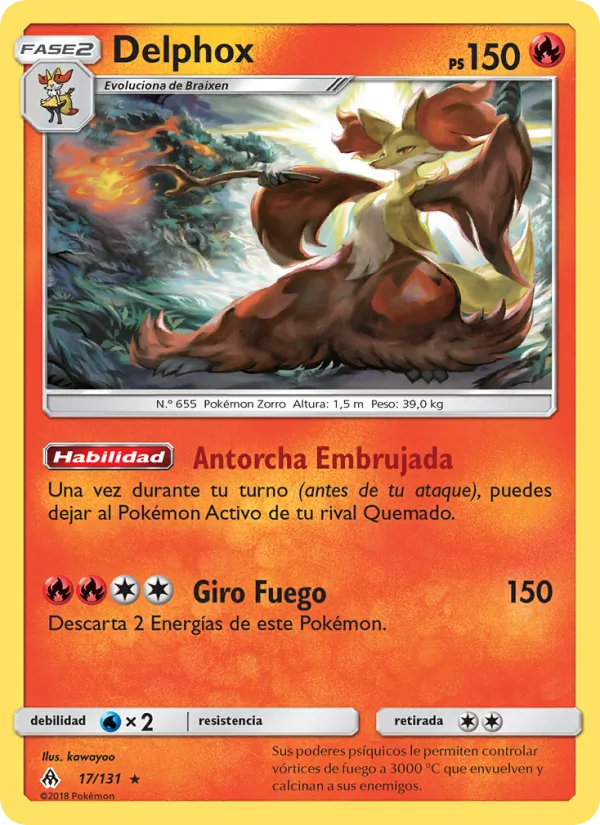 Delphox (Forbidden Light #17/131)