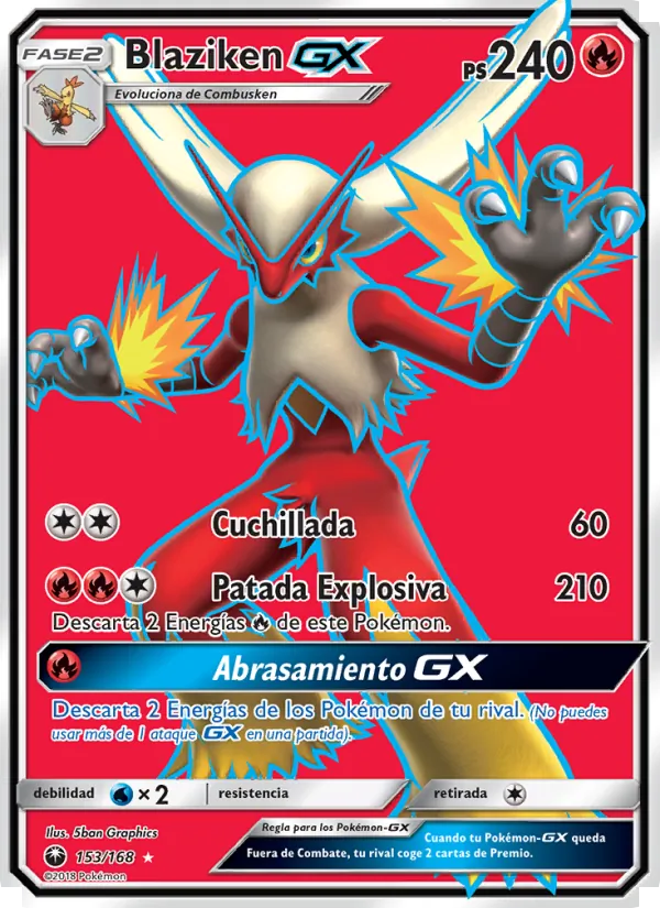 Blaziken GX (Celestial Storm #153/168)