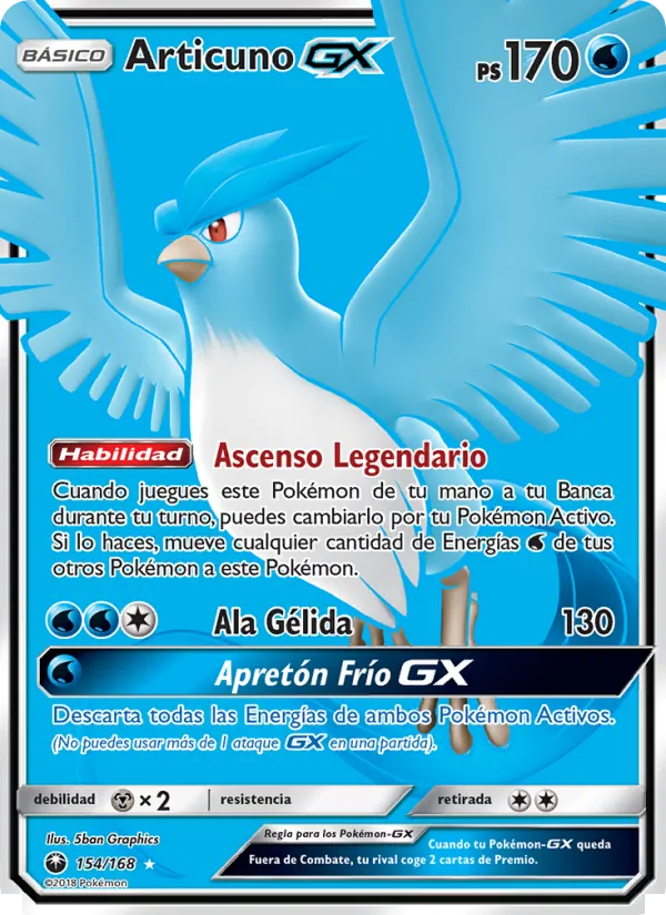 Articuno GX (Celestial Storm #154/168)