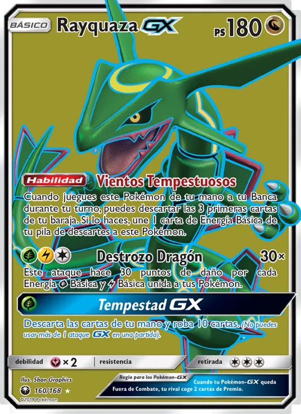 Rayquaza GX (Tormenta Celestial #160/168)