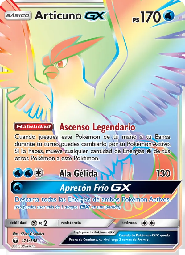 Articuno GX (Tormenta Celestial #171/168)